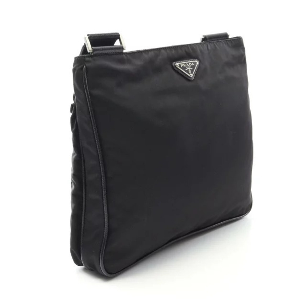 Prada Shoulder Bag Saffiano Leather Black - Picture 2 of 8